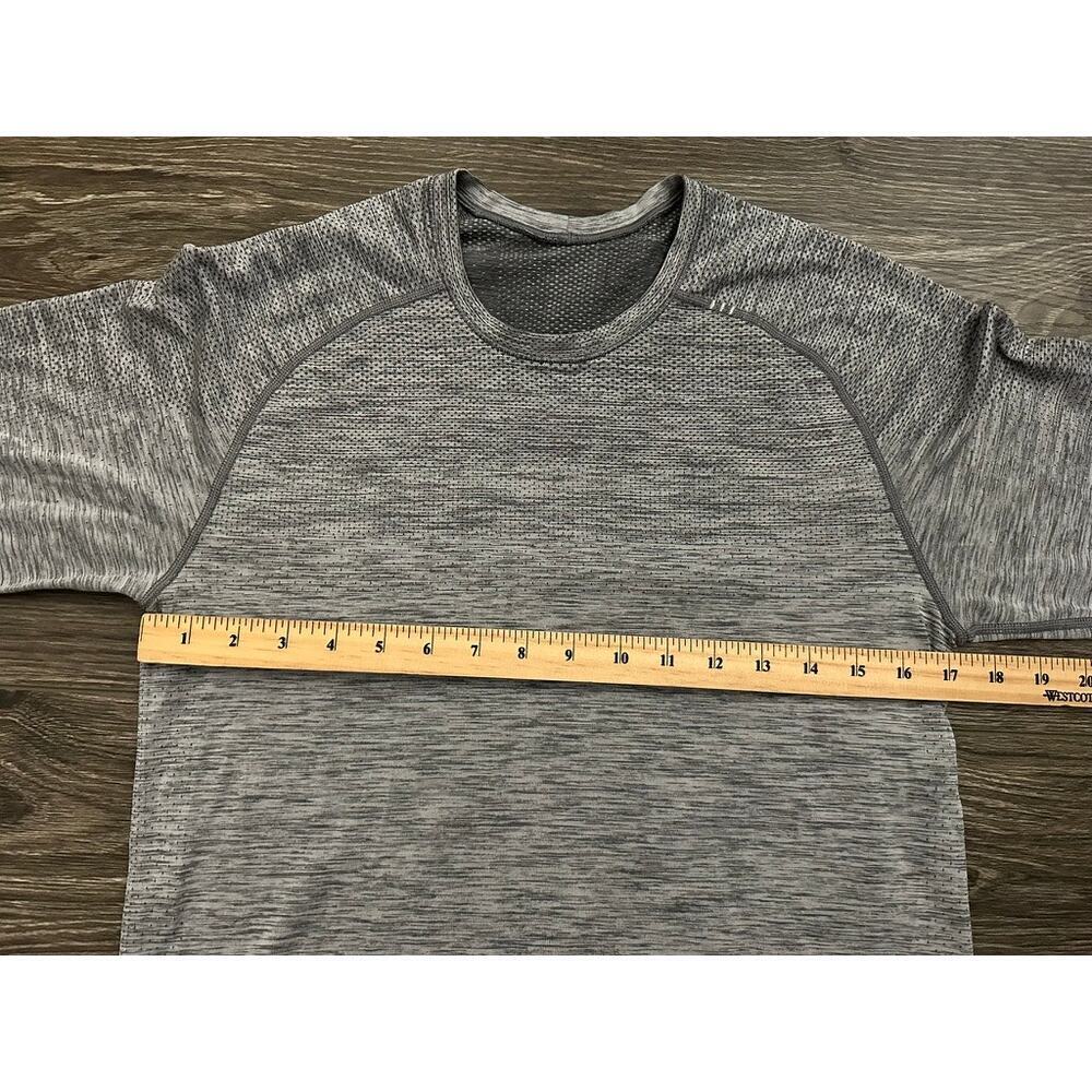 Lululemon Metal Vent Tech Shirt Men S Heather Gray Long Sleeve Gym Activewear - Picture 3 of 6